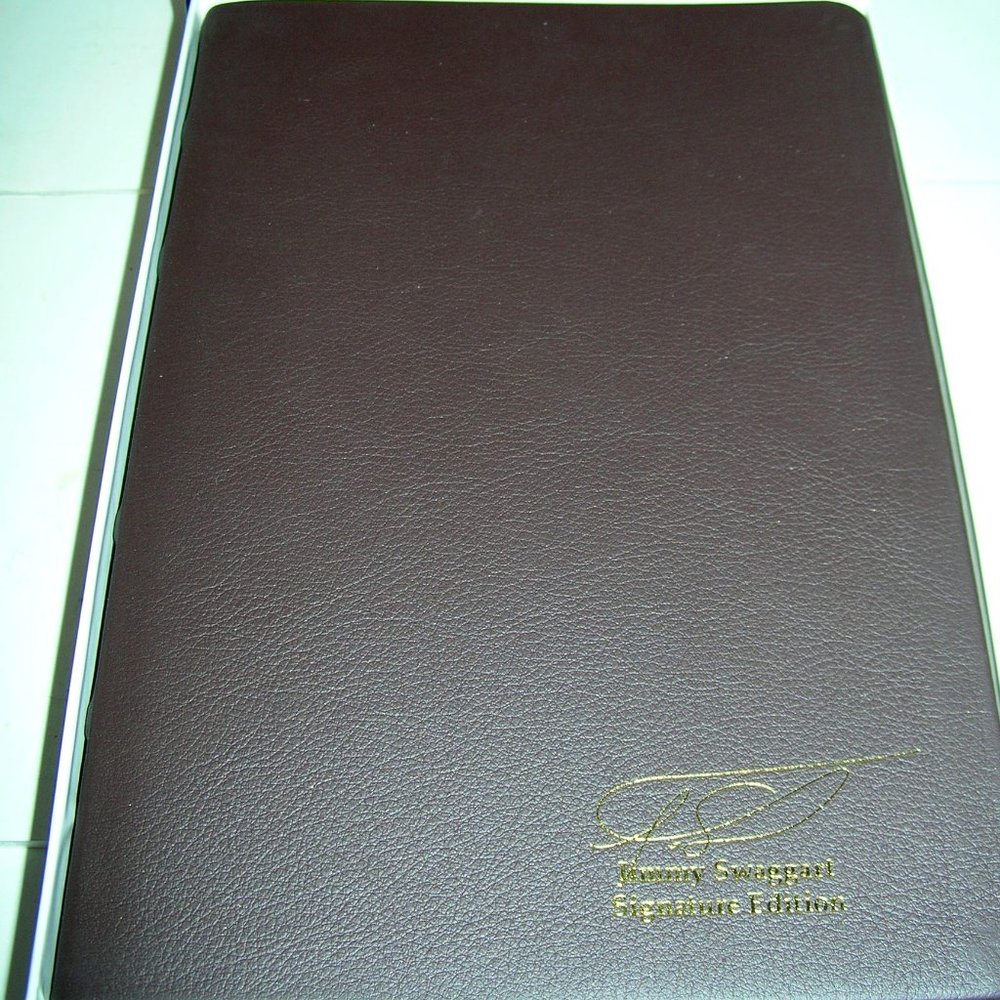 KJV EXPOSITOR'S STUDY BIBLE w/CONCORDANCE JIMMY SWAGGART~ Genuine LEATHER "NEW"